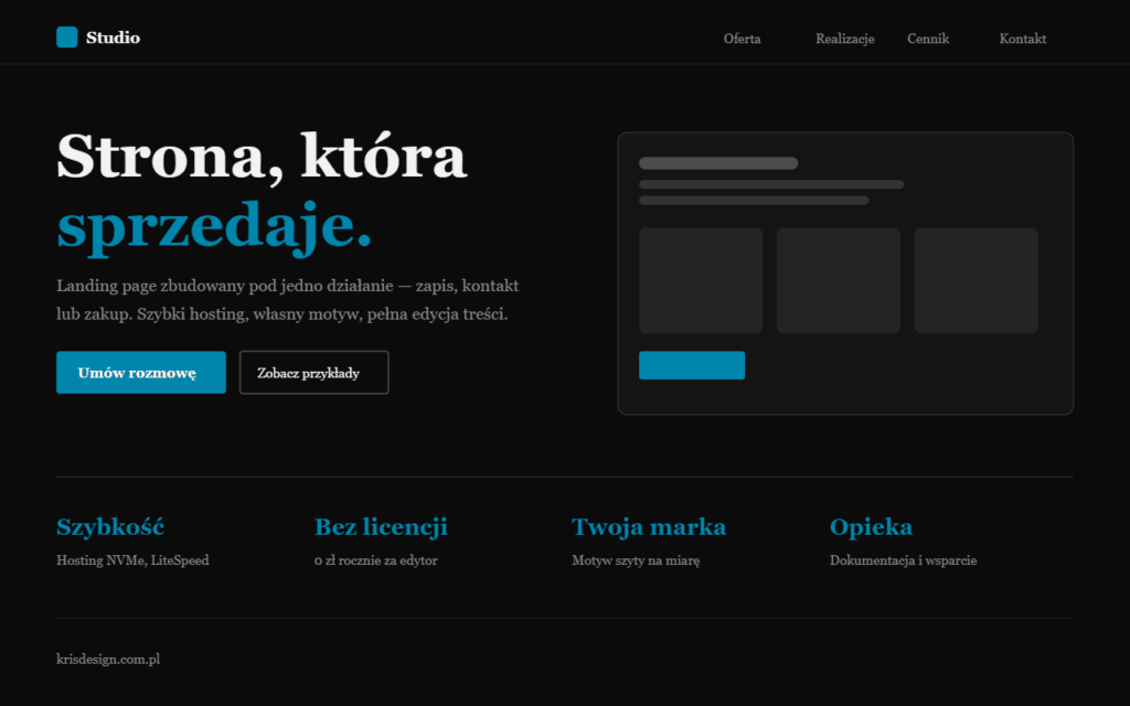 Landing page Twój Biznes App